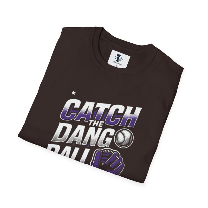 Catch the Dang Ball Unisex Softstyle T-Shirt - Perfect for Baseball Fans