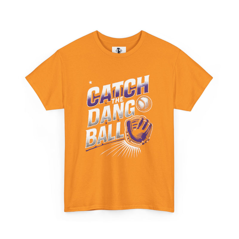 Catch the Dang Ball Unisex Heavy Cotton Tee - Perfect for Baseball Lovers