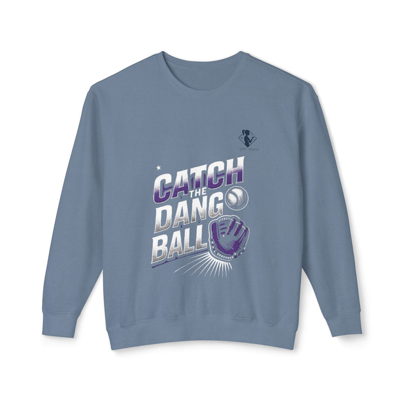 Catch the Ball Unisex Lightweight Crewneck Sweatshirt - Perfect for Sports Enthusiasts