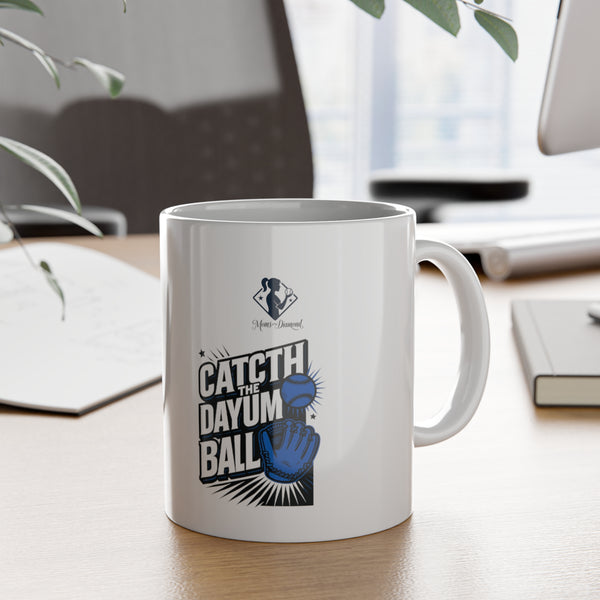Inspirational Catch The Day White Ceramic Mug, 11oz - Perfect Gift for Motivated Individuals