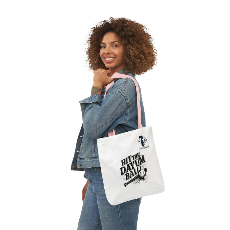 Hit the Dayum Ball Canvas Tote Bag with 5-Color Straps