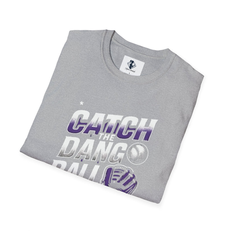 Catch the Dang Ball Unisex Softstyle T-Shirt - Perfect for Baseball Fans